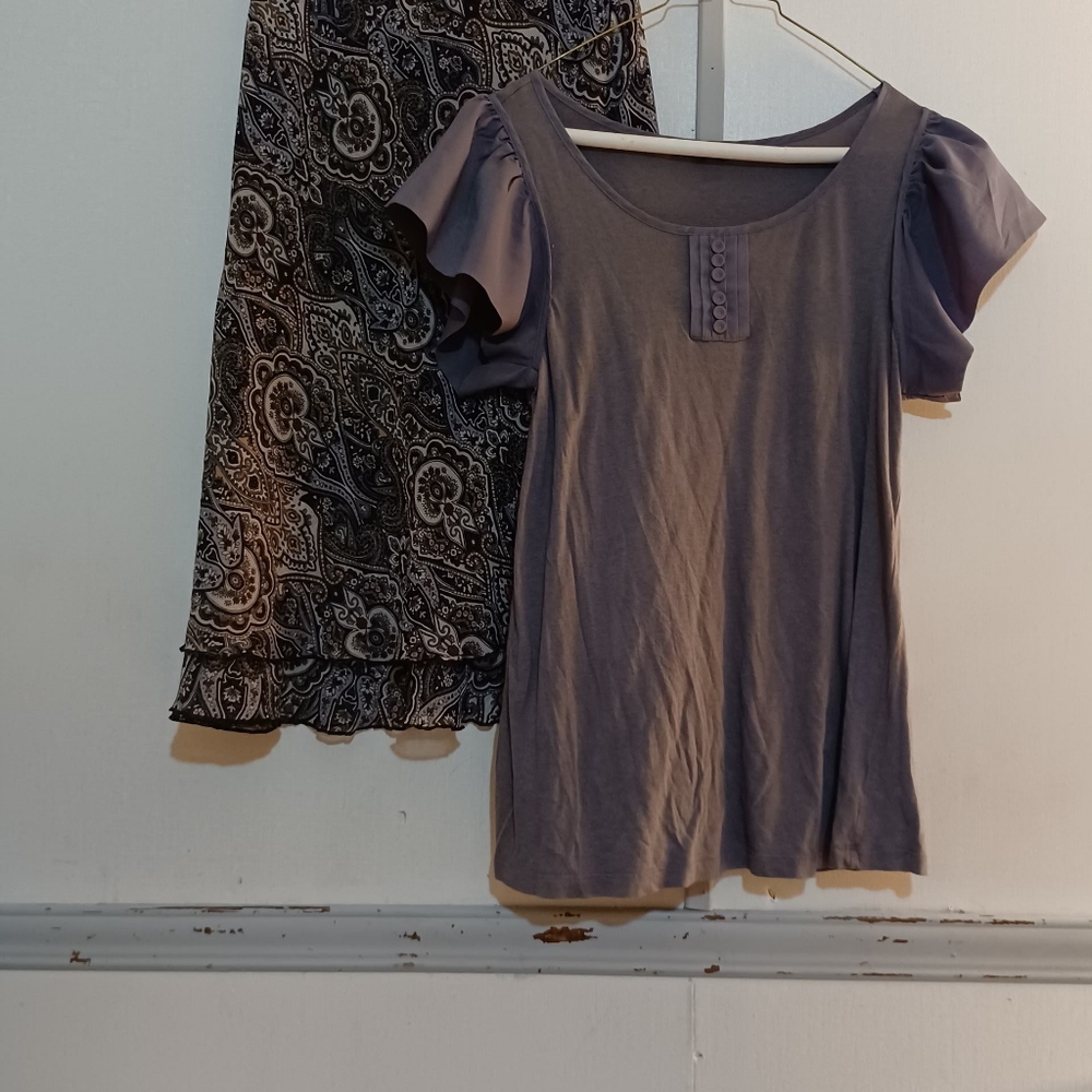 Shirt and skirt